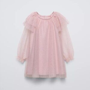 Zara Kids Girls Sparkly Tulle Dress